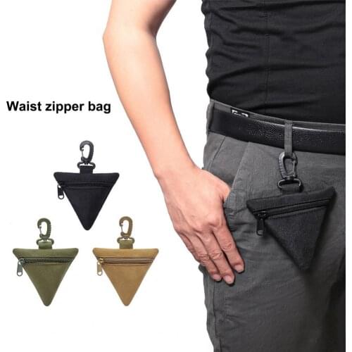 Waist Bag Mini Multifunction Nylon Triangle Key Coin Purse for Outdoor рогатка для рыбалки camping equipment нож складной