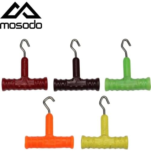 Mosodo 5pcs/Set Carp fishing accessories Steel Fishing Knot Puller Stainless Carp Rig Making Tool Hook Knot Terminal Tackle Tool