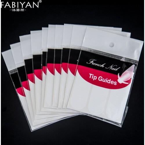 5Pcs Lot Packs DIY French Nails Tips Guides Sticker Style Form Fring Manicure Gel UV Set Nail Art Stencil Pro Hot
