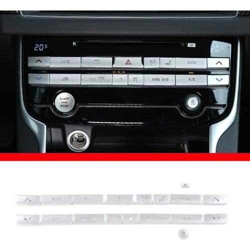 Car Central Control Air Conditioner Button Cover Trim Sticker For Jaguar XE XEL XF XFL F-PACE 2015-2020 Auto Interior Accessorie
