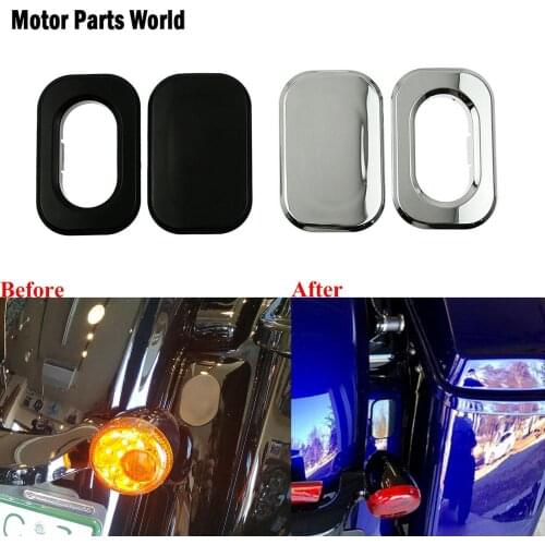 Motorcycle Antenna Hole Accent Filler Cover Black/Chrome For Harley Touring Street Glide 2016-2019 Road Glide 2010-19 Road King
