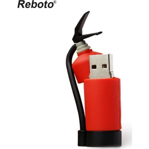 New fire extinguisher pen drive firemen usb flash disk cool memory stick cartoon u disk pendrive 8GB 16GB 32GB free shipping