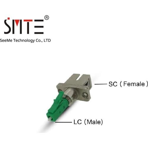 Optical power meter SC female to LC apc male fiber optic fibre adapter single mode multimode attenuator flange conversion port