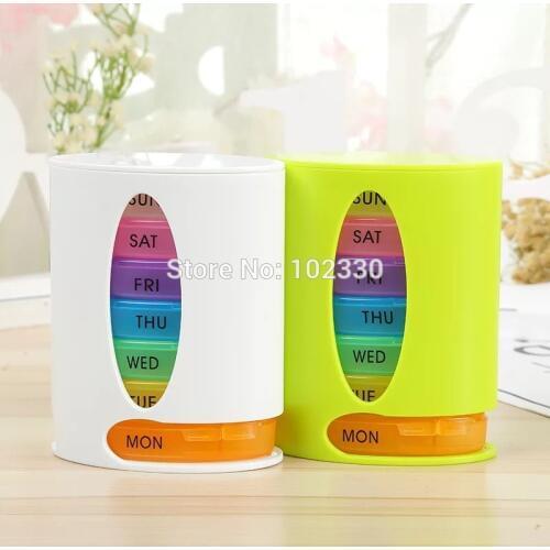 20pcs 7 Days Pill Organizer Pro Storage Case Compact Organize Mini Pills Storage Box Convenient Medicine Storage Box Pill Pro