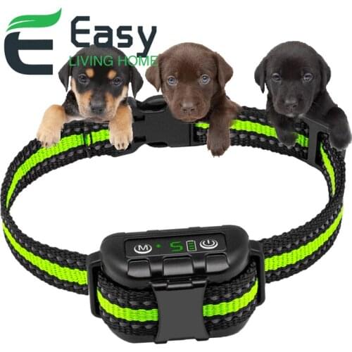 Stop barking No Bark Collar Electric Shock and Vibration Bark Control Collar for Dogs beep Activated Anti bark collar