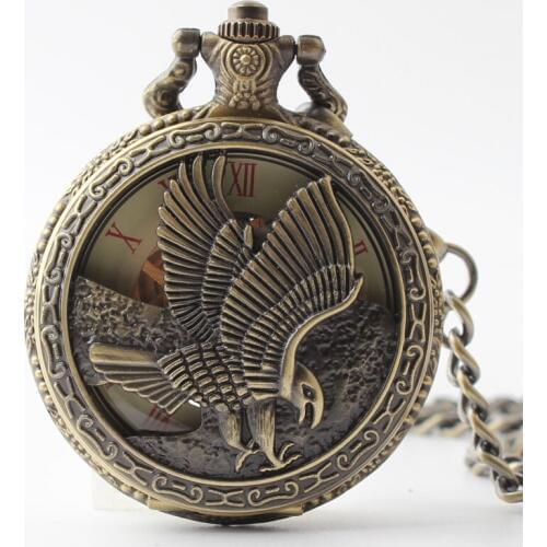 Eagle commemorative pocket watch Rome clamshell mechanical tuo watchb
