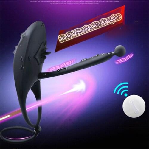 Penis Vibrator Ring For Men Prostata Massage Delay Ejaculation Clitoris Stimulator Cock Rings Vibrator Sex Toys For Couples