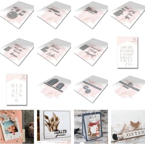 Cutting Dies for Gift Tags Decoration Baby Metal Cutting Dies and Clear Stamps Cut Die Mold Blade Knife Punch Scrapbook Paper