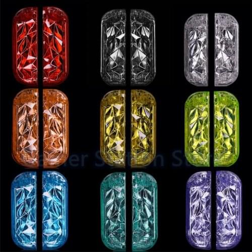 50sets Diamond pattern transparent Housing Cover Case Shell for Nintendo Switch Controller NS Joycon Replacement Accessorries