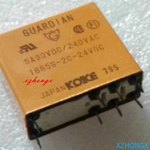 Relay 1665s-2c-24vdc genuine 8-pin