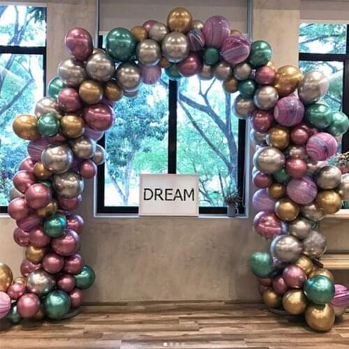 50/100pcs Metallic Latex Balloons 5/10/12 inch Gold silver Chrome Ballon Wedding Decorations Globos Birthday Party Supplies