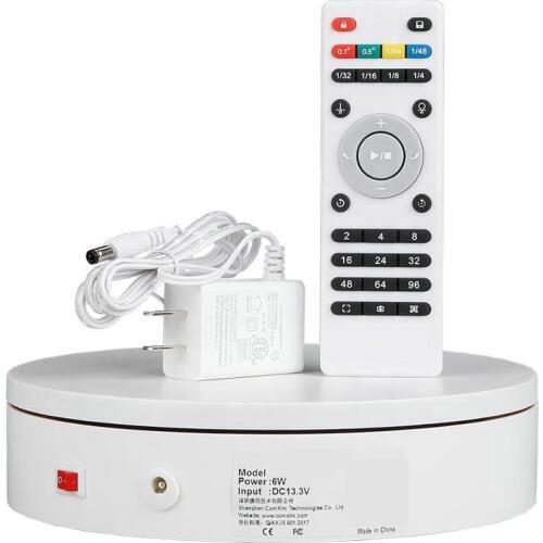 HQ R02 Remote Control Electric Rotating Turntable Display Stand Lazy Susan Base Automatic Rotary Revolving Exhibition Platform