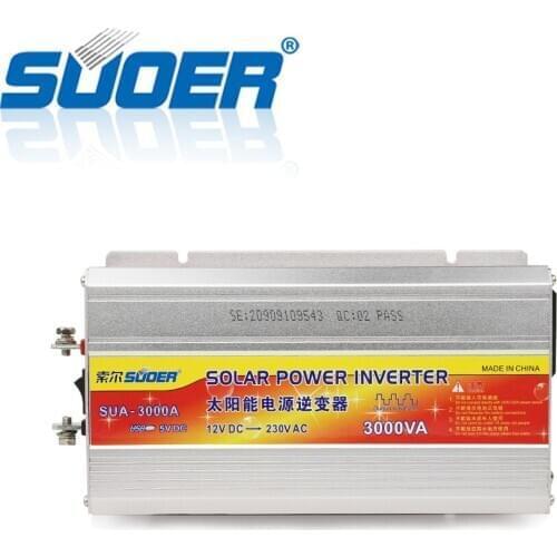 Suoer【 Modified Sine Wave Inverter 】3000VA 12V 220V modified sine inverter off grid Inverter(SUA-3000A)