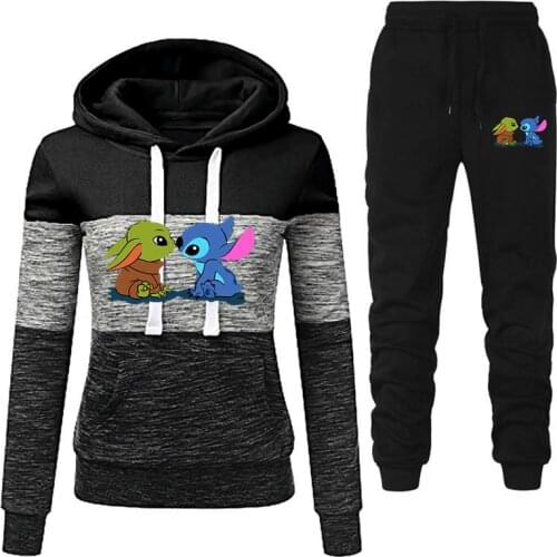 2021 Spring and Autumn Hoodie Womens Long Sleeve Thicken Warm Womens Hooded Sweatshirt Student School Uniform Teen Set