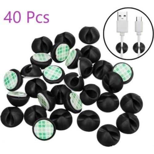 High Quality Self-adhesive Car Wire Clip Fixer Driving Recorder Charging Cable Mount Clamp Desktop USB Data Auto GPS line Clip