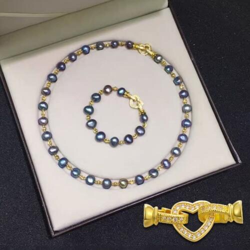 Juya DIY Baroque Pearls Jewelry Making Components Fastener Locks Clasp Accessories For Hand made Needlework Beads Jewelry Making