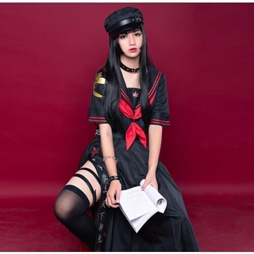 Game Onmyoji MOBA Back to School Kijyo Koyo Cosplay Costume Women Suit Lovely Dress Halloween Carnival JK Uniform with Hat