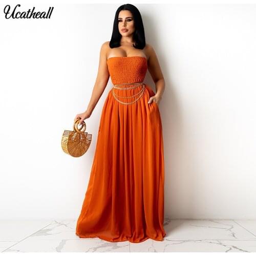 2021 Women Chiffon Off Shoulder Backless Jumpsuits Loose Long Overalls Elegant Party Club Wide Leg Summer Jumpsuit