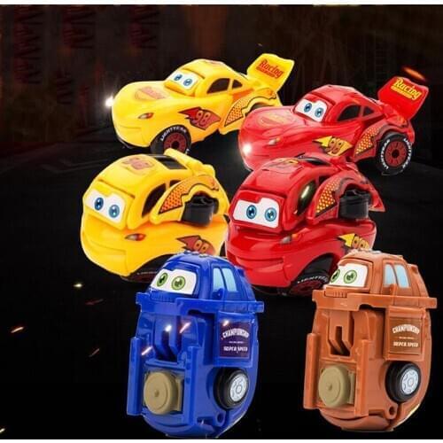 1:3 Childrens Mini Racing Boy Toy Car Model Dformation Car Car Boy Racing Funny Deformation Egg Christmas Collection Gift