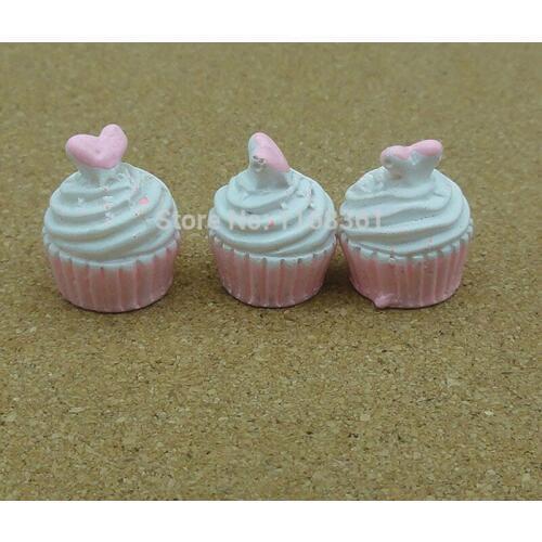 1pcs/lot resin light pink love ice plat cake 17mm Cabochons Scrapbooking Hair Bow Center Card Frame Making Craft DIY B006-3