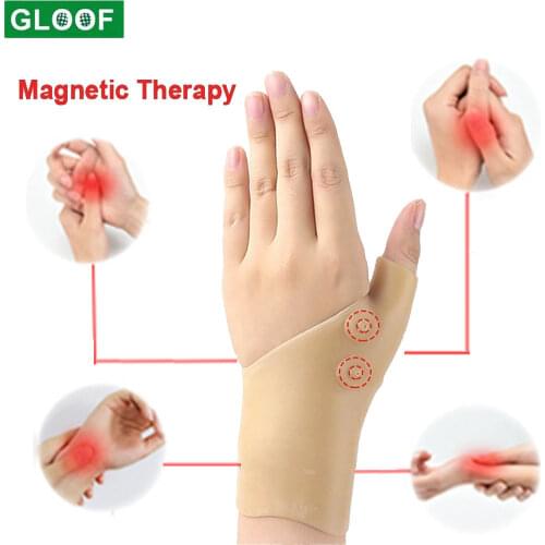1Pcs Golfer Magnetic Therapy Wrist Glove Silicone Arthritis Pain Relief Wrist Glove Heal Joints Pressure Corrector Glove