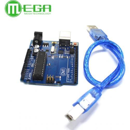 1pcs UNO R3 MEGA328P ATMEGA16U2 Compatible 1pcs USB Cable 30cm