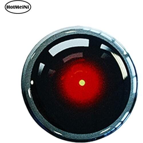 HotMeiNi 5cm x 5cm Car Styling 2x Domed 3D Camera Eye Stickers Recording Warning Home Security Car Window Waterproof Decal