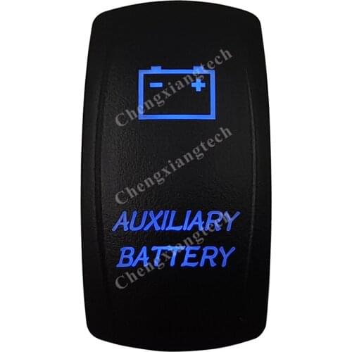 Auxiliary Battery Car Boat Blue Led Lasor 5 Pin Rocker Toggle Switch On Off 12v 24v Marine Grade for Carling Arb Narva 4x4