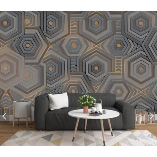 Abstract Geometric Wallpapers Mural for Bedroom Wall Decor 3d Wallpaper Home Improvement Wall Murals Canvas Wall Paper Rolls