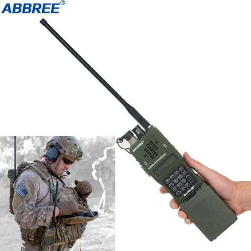 AR-152E TNC Connector VHF UHF Dual Band 144/430Mhz Antenna For TRI Walkie Talkie Kenwood TK-388 Harris AN/PRC-152 AN/PRC-148