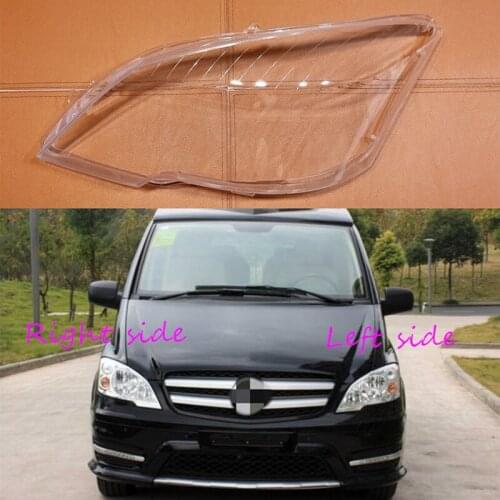 Car Headlight Lens For Mercedes-Benz Vito 2012 2013 2014 2015 Headlamp Cover Car Replacement Front Auto Shell Cover