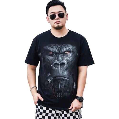 BJCJWF Summer King Kong 3d printed t-shirts men hip hop rap tee camiseta masculina t shirt women harajuku male luxury Brand top