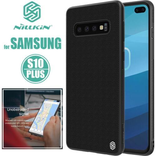 For Samsung Galaxy S10 Plus Case Nillkin Luxury Texture Business Phone Case Back Cover for Samsung S10 Plus Nilkin Silicone Capa