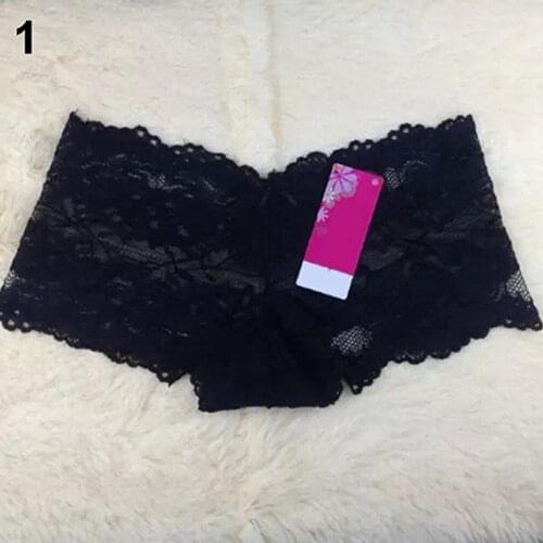 Women Sexy Floral Lace Seamless Panty Briefs Boxer Shorts Underwear