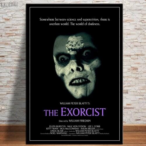 The Exorcist Poster Classic Horror Movie Canvas Painting Posters and Prints Wall Art Picture for Living Room Home Decor