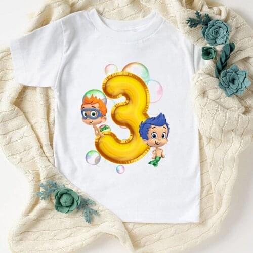 T-shirt for boys1.2.3 years old happy birthday give kids birthday gift clothing summer girls t-shirt toddler baby tshirt tops