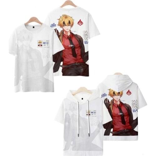 Game Genshin Impact 3D T Shirt Women Men Summer Fashion Short Sleeve Funny Tshirt Graphic Tees streetwear Thoma Cosplay Costume