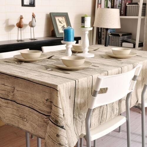 Cotton and linen pattern imitation bark tablecloth Home hotel coffee table cloth