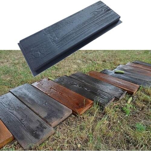 Imitation Wood Board Concrete Cement Mould Walk Maker DIY Personalized Manual Garden Lawn Pathmate Paving Pavement Paver