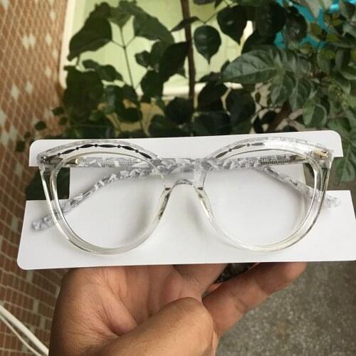 2021 Spring Summer Collection Super Cat Eye Glass Frames Women Acetate Spring Hinge