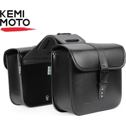 Motorcycle Saddlebags PU Leather Universal For Suzuki boulevard s40 For Honda Spirit VT1100C For Yamaha 250 V Star For Rebel 250