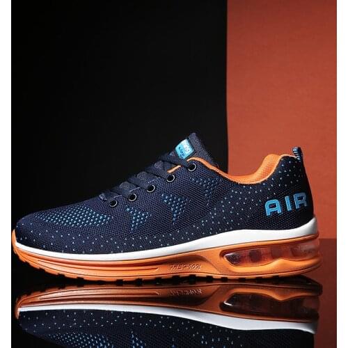 Mens Sneakers Air Cushion Red Bottom Shoes Men All-match Net Shoes Tenis Male Adult Footwear Shoes For Autumn Tmall Trend 2019