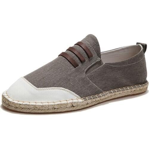 Men Causal Shoes Breathable Wide Slip On Canvas Sneakers Male Linen Shoes Summer Fashion Espadrilles Men Trend Shoes New Loafers