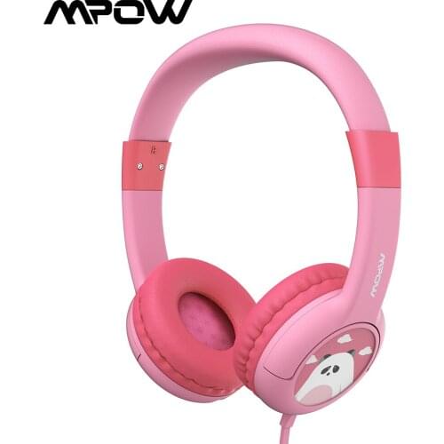 Original Mpow Wired Headphone For Kids Max 85dB Volume Limited Soft Earpads Headset With Shareport For MP3 MP4 Laptop Tablet PC