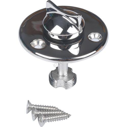MIZUGIWA Garboard Drain Plug Retention System Boats Marine Stainless Steel 316 W/Screws Fits 1.21'' Diameter Hole Yacht