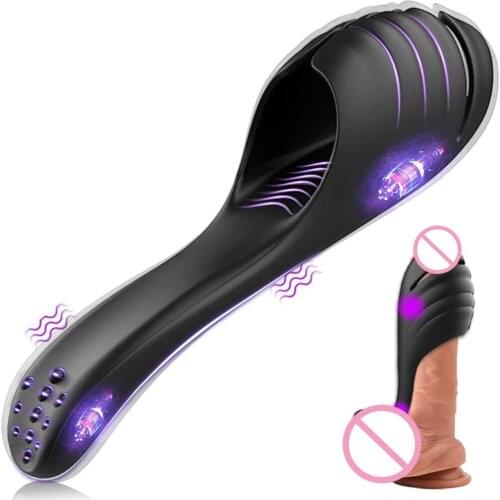Male Glans Stimulator Glans Vibrators Powerful For Man Stronger Glans Trainer Vibrator Penis Massager Sex Toy Vibratior For Men
