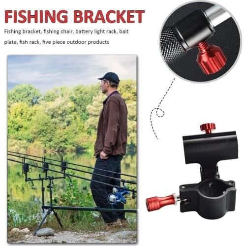 Universal Fishing Chair Bracket Aluminum Turret Fish Cage Lure Rack Light Stand Pesca Adjustable Fixed Tool Fishing Accessories
