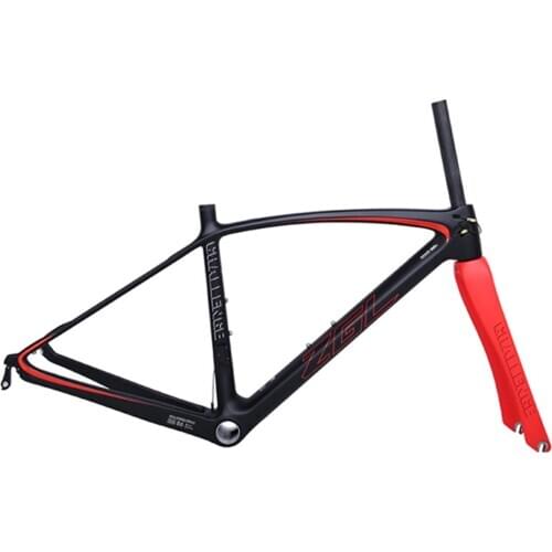 ZGL V Brake Road Bicycle Frame Orange/Black/Pink 430/470/500/530 mm T800 Road Carbon Fibre Racing Frame Cycling Tool Equipment