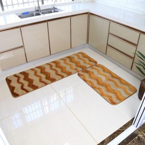 High Quality Jacquard Fabric Carpet Mat For Living Room Mats Rugs Bath Non-slip Mats Water Absorbing Rug Kitchen Carpets Doormat