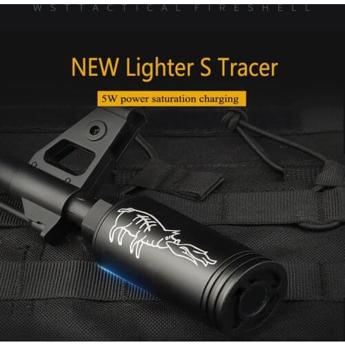 New Airsoft Tracer Lighter Tracer Unit Paintball Gun Barrel Decorator Spitfire effect with Fluorescence Airsoft Accessories